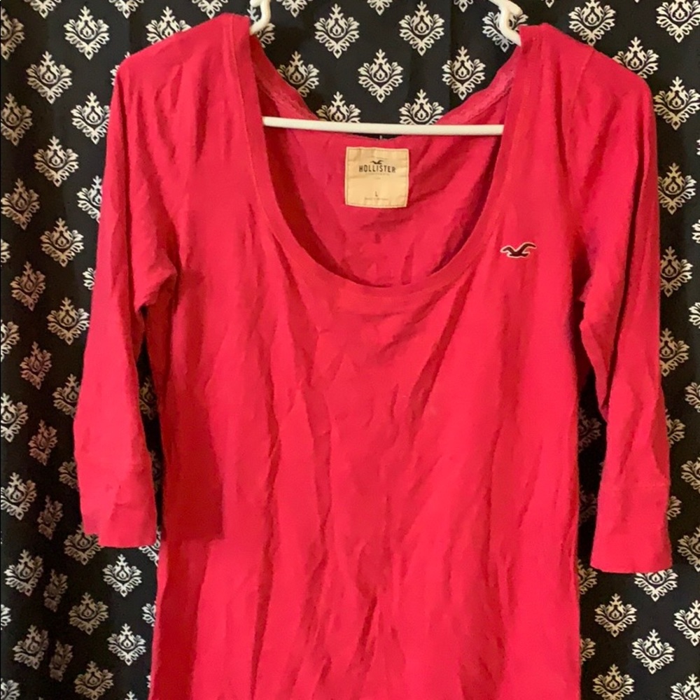 Pink 3/4 sleeve